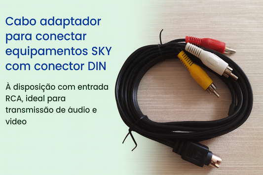 Cabo Adaptador CKY-S14 com Conector DIN RCA – 1,80m