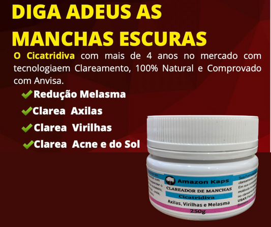 ✨Clareador 100% Natural 🤩 Cicatridiva    👉(Remove Manchas da Pele)👈